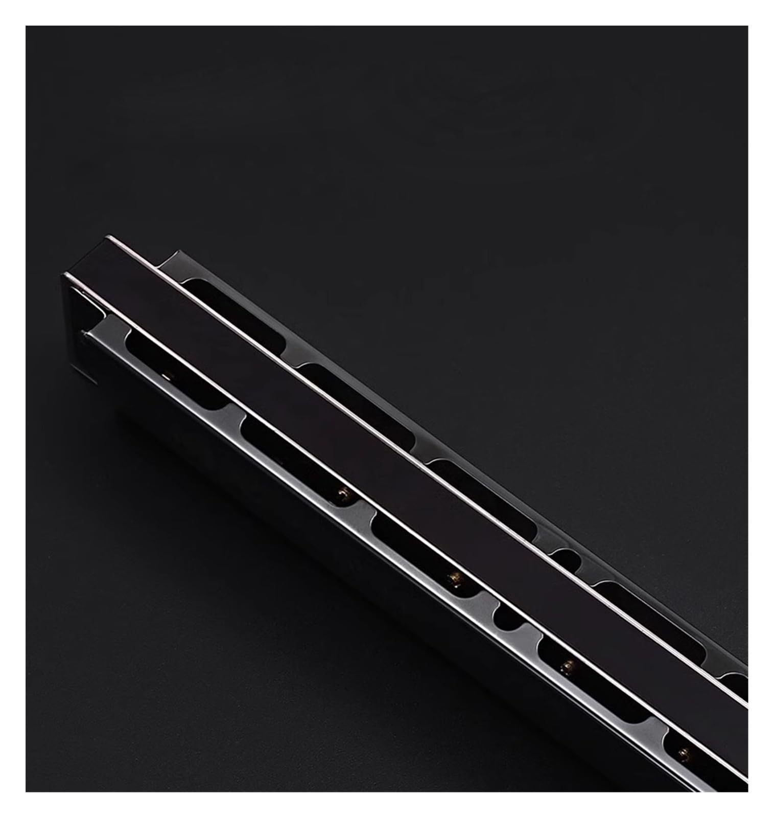 Mundharmonika Mundharmonika, professionelle Mundharmonika mit 28 Löchern, C, polyphon(Silver)