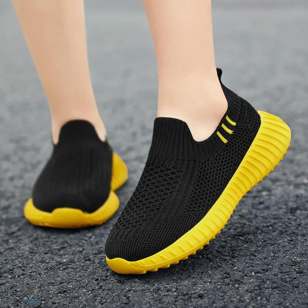 ZBDP buty dziecięce chłopcy bieganie sport dzieci skarpetki trampki duże dziewczyny oddychająca siatka szkoła miękka podeszwa na co dzień chodzenie tenis, Jasnozielony, 36.5 EU