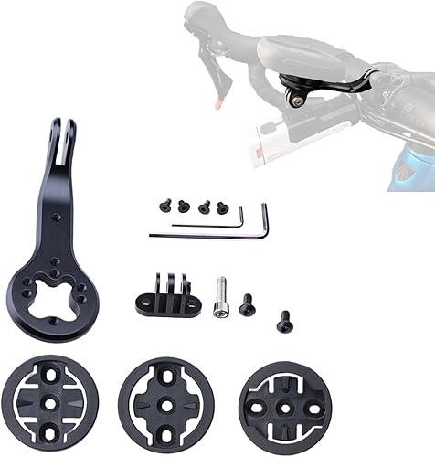 Soporte para computadora GPS para bicicleta compatible con Garmi n/Mage ne/Wa hoo/Bry ton/IGPS Adaptadores compatibles con Bontrager Blendr Soporte