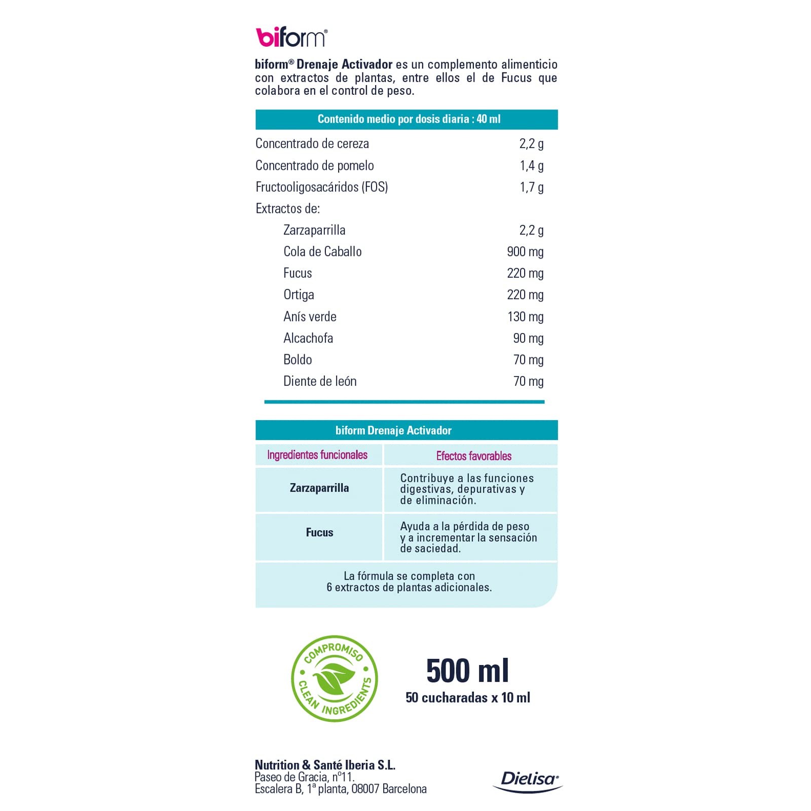 BIFORM DRENAJE ACTIVADOR 500 M