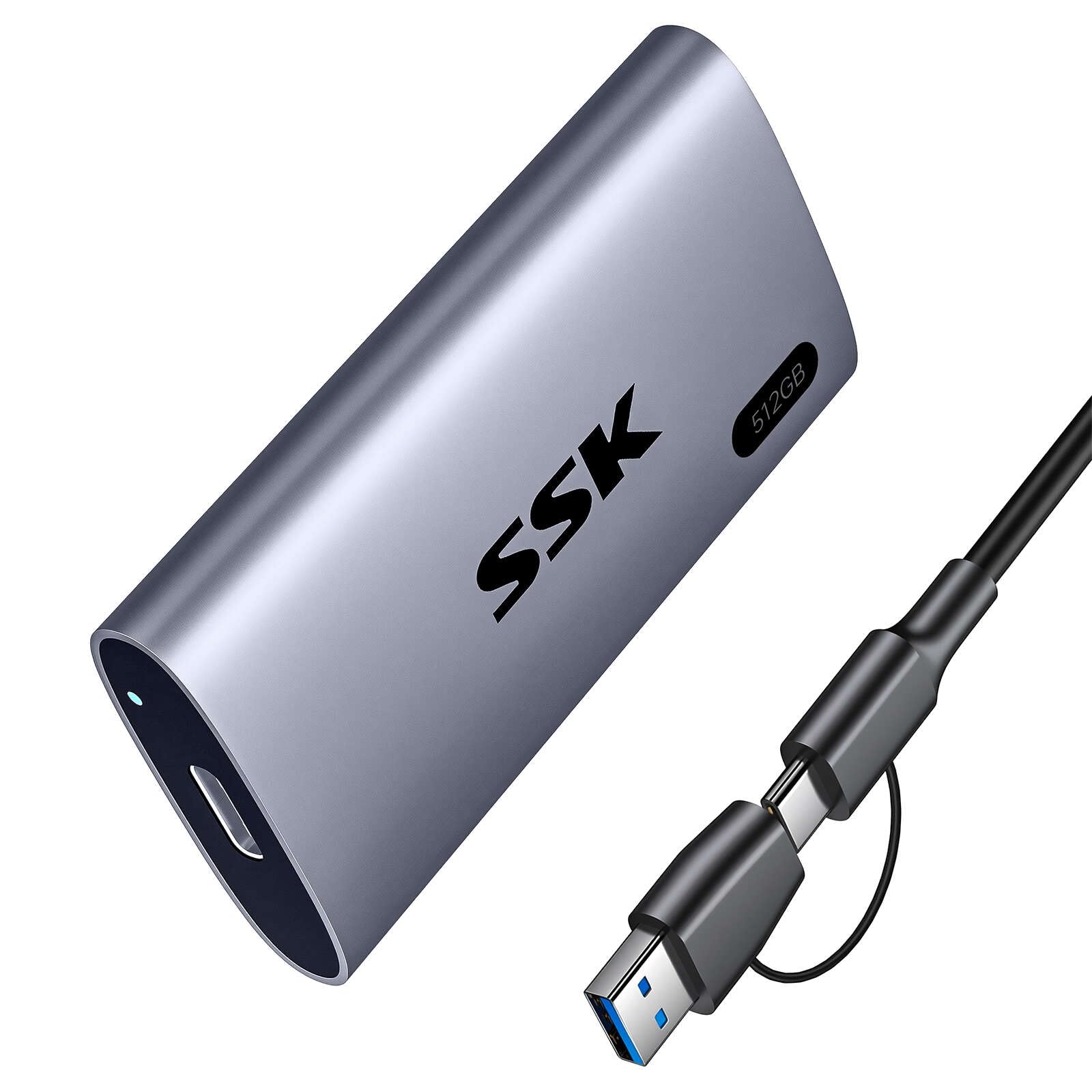 Amazon.com: SSK 512GB Portable SSD External Hard Drive Solid State