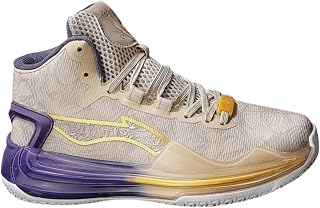 ROXEMYS Mens Fashion Breathable Mesh High Top Lace Up Basketball Shoes Non Slip Lightweight Sport Sneakers for Walking Running Tennis Volleyball