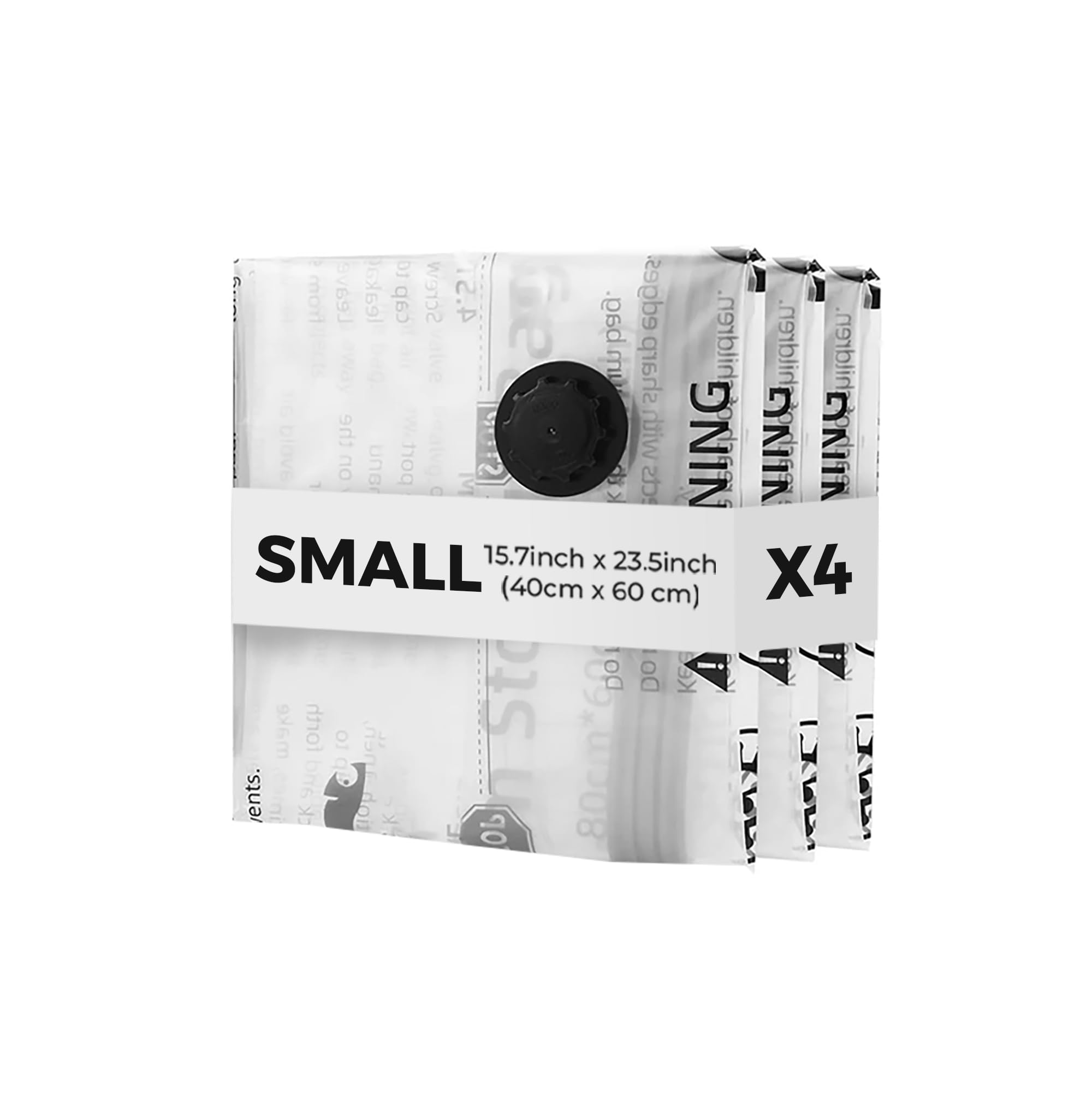 Vacuum Storage Bags, 4pcs Durable Space-Saving Bags for Clothes and Bedding (Pump Required) – Ideal for Travel and Home, 40 x 60 cm