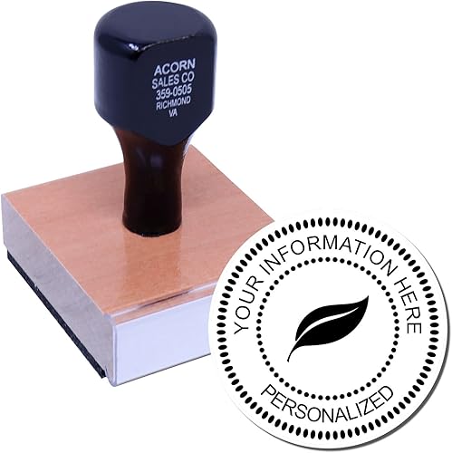 Miniatura 2 de Sello de biblioteca personal, sello de goma de dirección redonda de hojas, impresión redonda, tamaño 1-58 pulgadas, excelente regalo para pequeñas