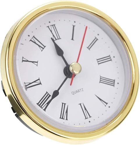 Bonlting Reloj clásico Craft Movimiento de cuarzo 2-12 (2.559 in) Relojes redondos Cabeza Insertar Número romano