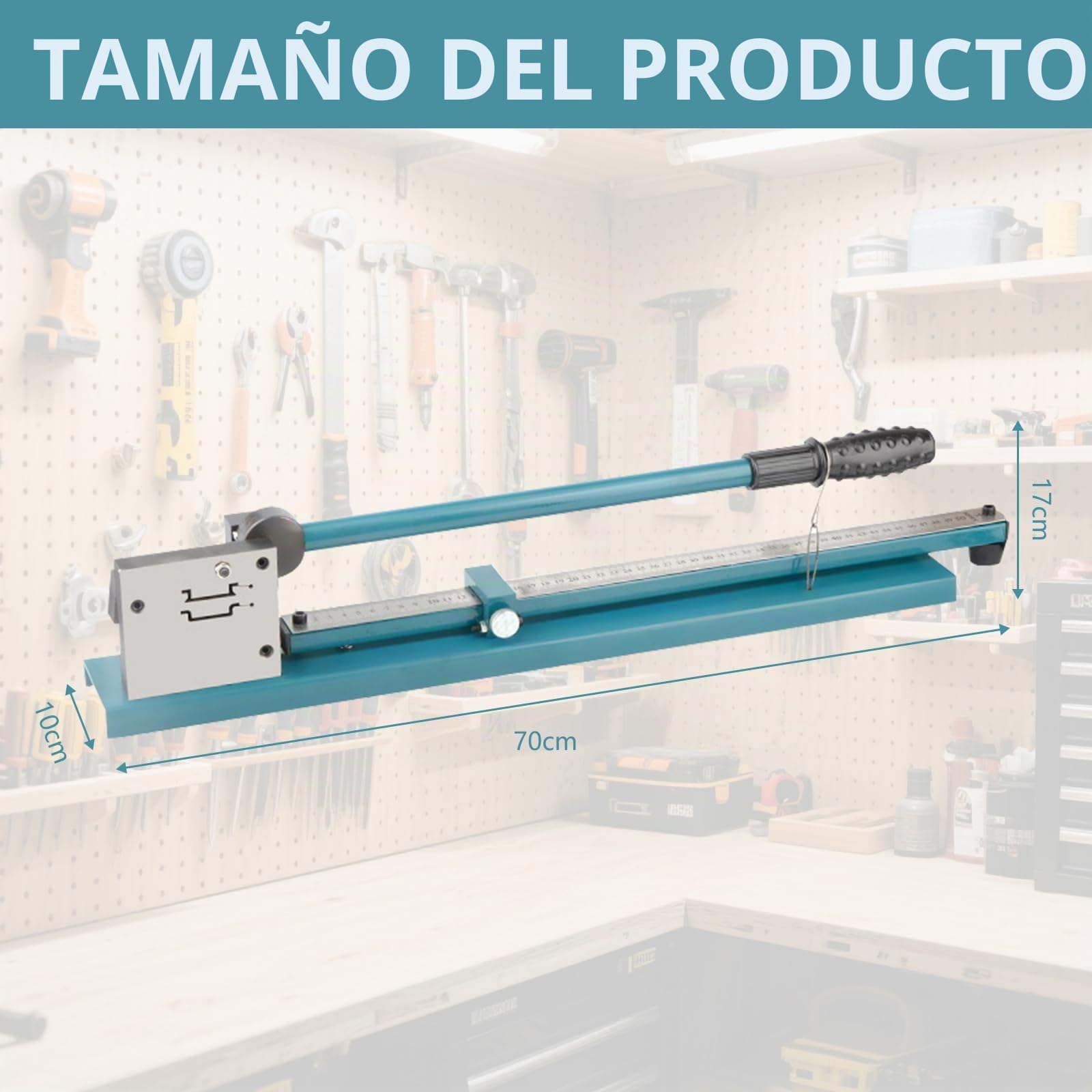Cortador Manual De Rieles DIN, Herramienta De Mesa De 35 Mm Con Escala De Medición Cabezal De Corte De Doble Ranura Para Rieles DIN De Acero Y Aluminio Para Ingeniería Eléctrica Y Instalación