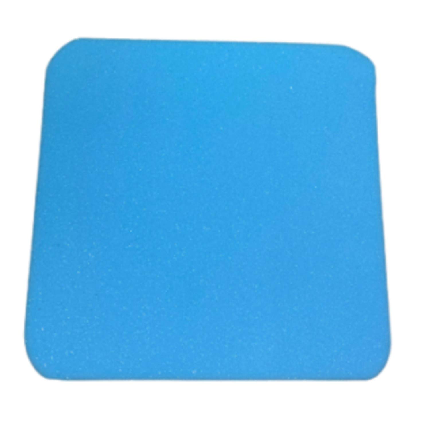 Upholstery Blue Foam DIY Cushion Oval/Rounded Corners D Shape Tapered Chair Seat Pads Cushions Indoor/Outdoor Sofa Seat Replacement Dining Chair Seat Pads (14" x 14" x 1", Blue Round Corner) — image 1