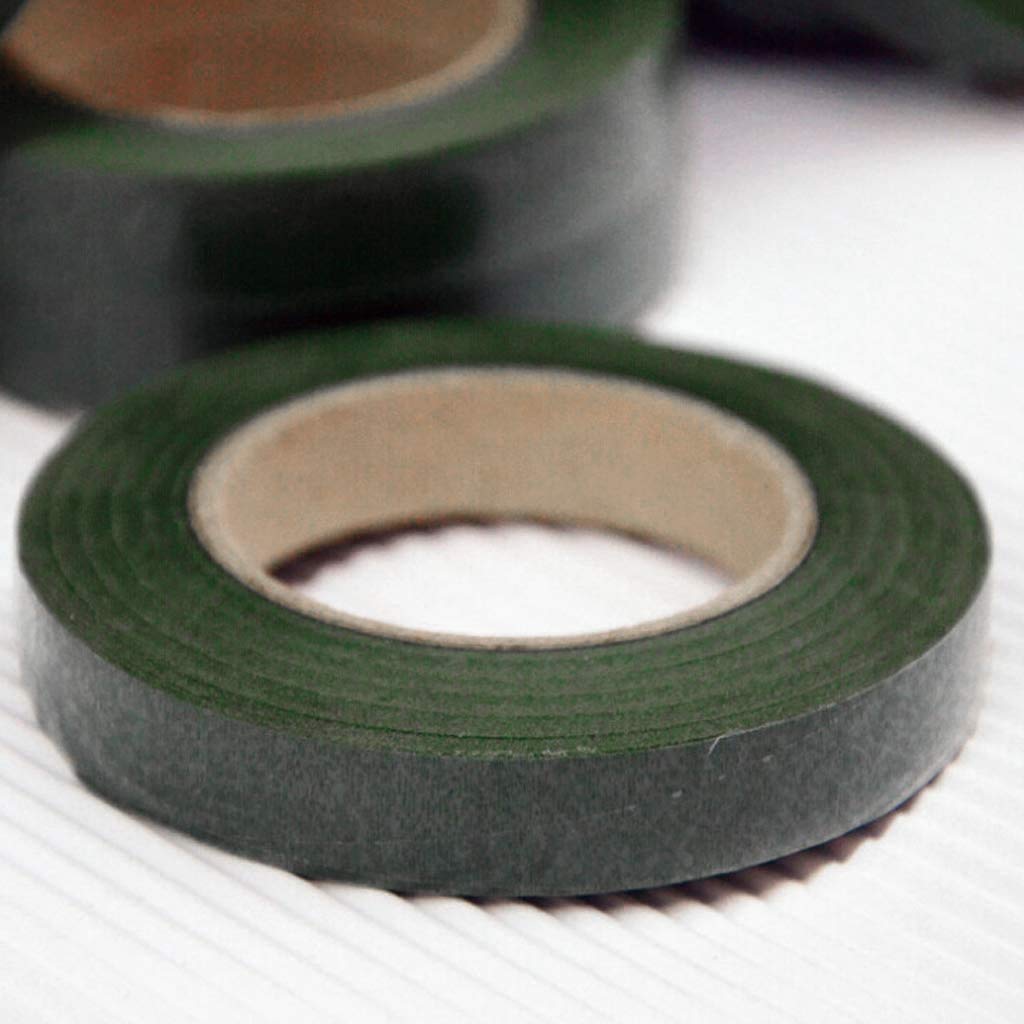 Nastro Per Fiorista Verde Scuro - 3 Rotoli Da 1/2 Pollice X 90 Piedi - Foto 2