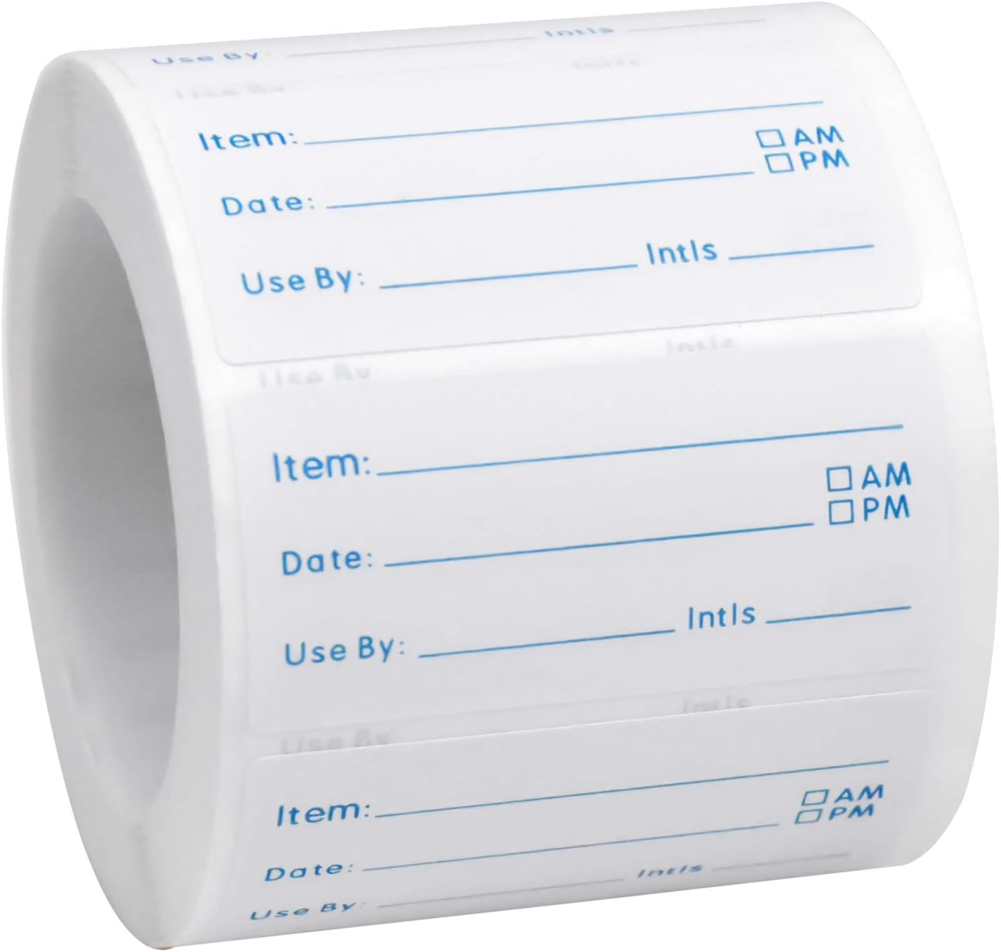 500 Self-Adhesive Food Date Labels on Roll - Freezer Tag Stickers, Prep & Canning Labels 50×25 mm for Home & Restaurant