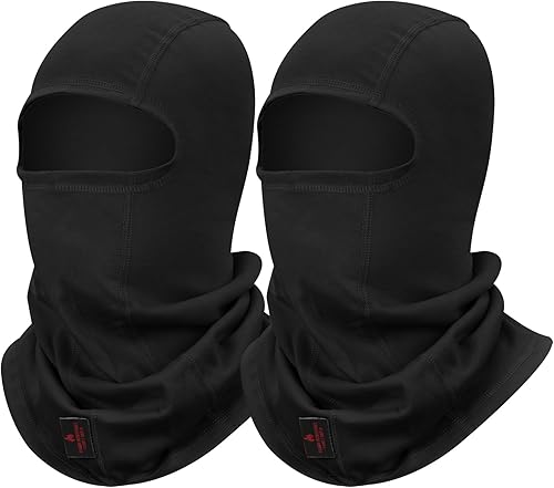 2PACK FR Pasamontañas de soldadura 100% algodón máscara completa HRC2 protector de cuello arco flash cabeza cubierta
