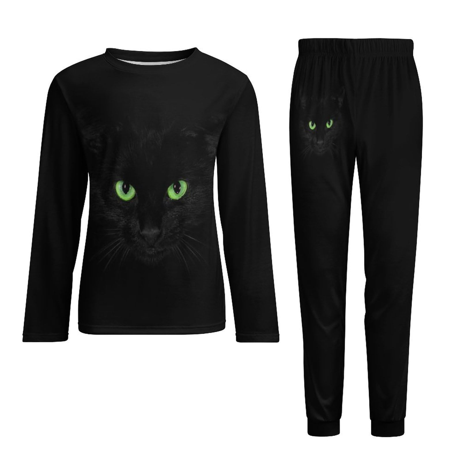 Herren Rundhals Pyjama Set, Weihnachten Dackel Hund Pyjama für Männer, Herren Pyjama mit Taschen