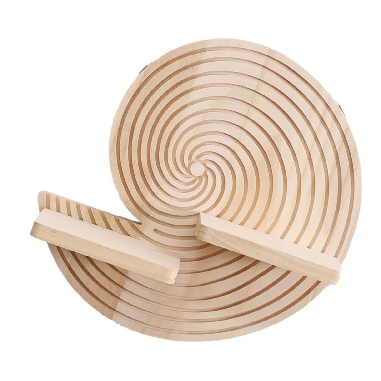 APGLSXY Wall Mounted Display Shelf Wood Round Wall Decor Shelf, 32cm / 12.6inch Floating for Living Room Bedroom Entryway Small Decor Round Wood Living Room Display Bedroom Entryway Small Plant