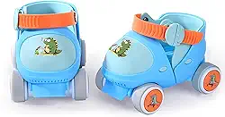 Sapatos de patins quadriciclos ajustáveis para crianças, meninos, meninas, com modo de bloqueio seguro para iniciantes e bebês