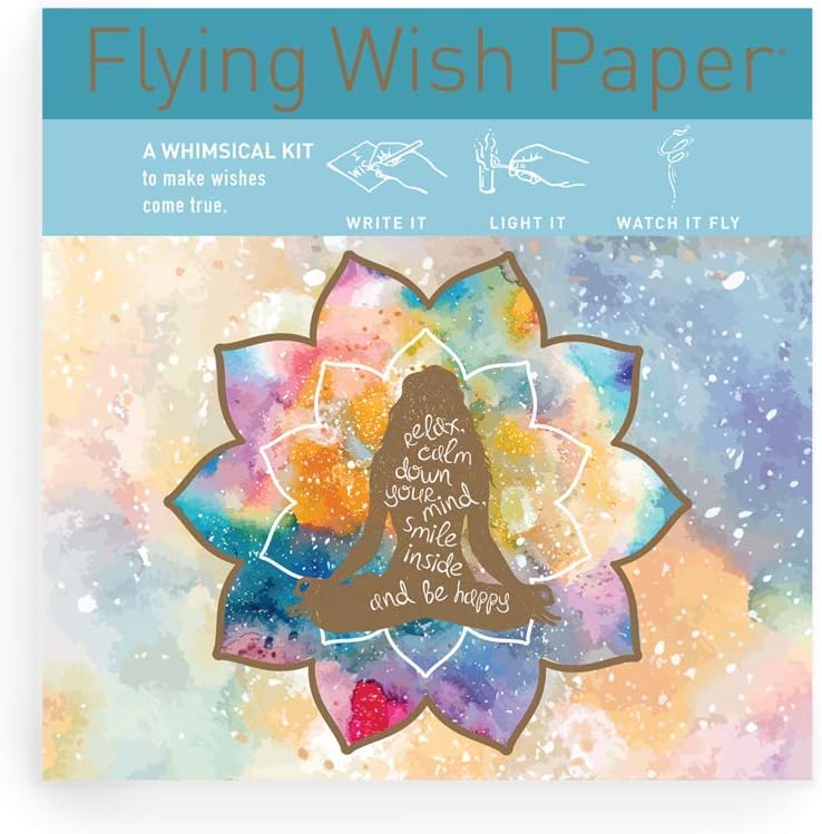FLYING WISH PAPER Mindful, Mini Wishing Kit, Licensed