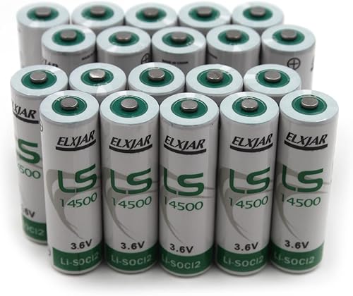 Miniatura 5 de elxjar Paquete de 20 baterías de 3.6 V LS14500, medidor de electricidad de agua, equipo de instalación PLC, batería genérica de repuesto ER14505
