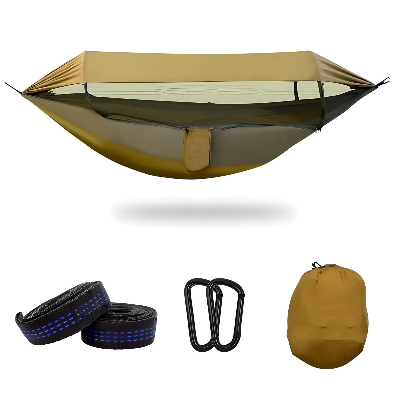 Hamac de camping avec moustiquaire et double toit étanche charge 200kg