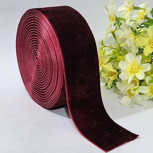 Miniatura 206 de Cinta de terciopelo para decoración, manualidades, bricolaje y caja de regalo, para bodas, Navidad y el Día de San Valentín