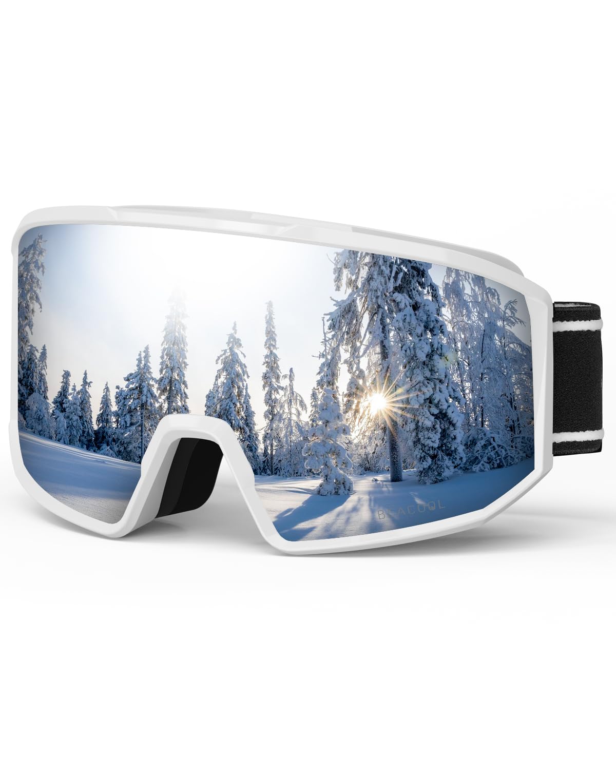 BEACOOL Ski Goggles Skiing Goggles UV400 Protection Anti-glare Ski Goggles Dual Lens For Women Men Youth,Helmet Compatible