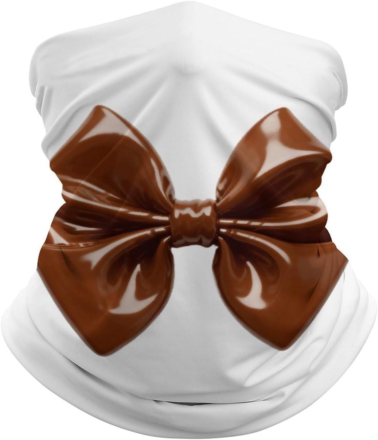 Sun UV Protection Neck Gaiter Upf 50+ Balaclava Ski Brown Bow Face Mask Summer Face Cover Scarf Breathable Bandana for Fishing Hunting Kayaking Hiking Cycling Outdoor Activities