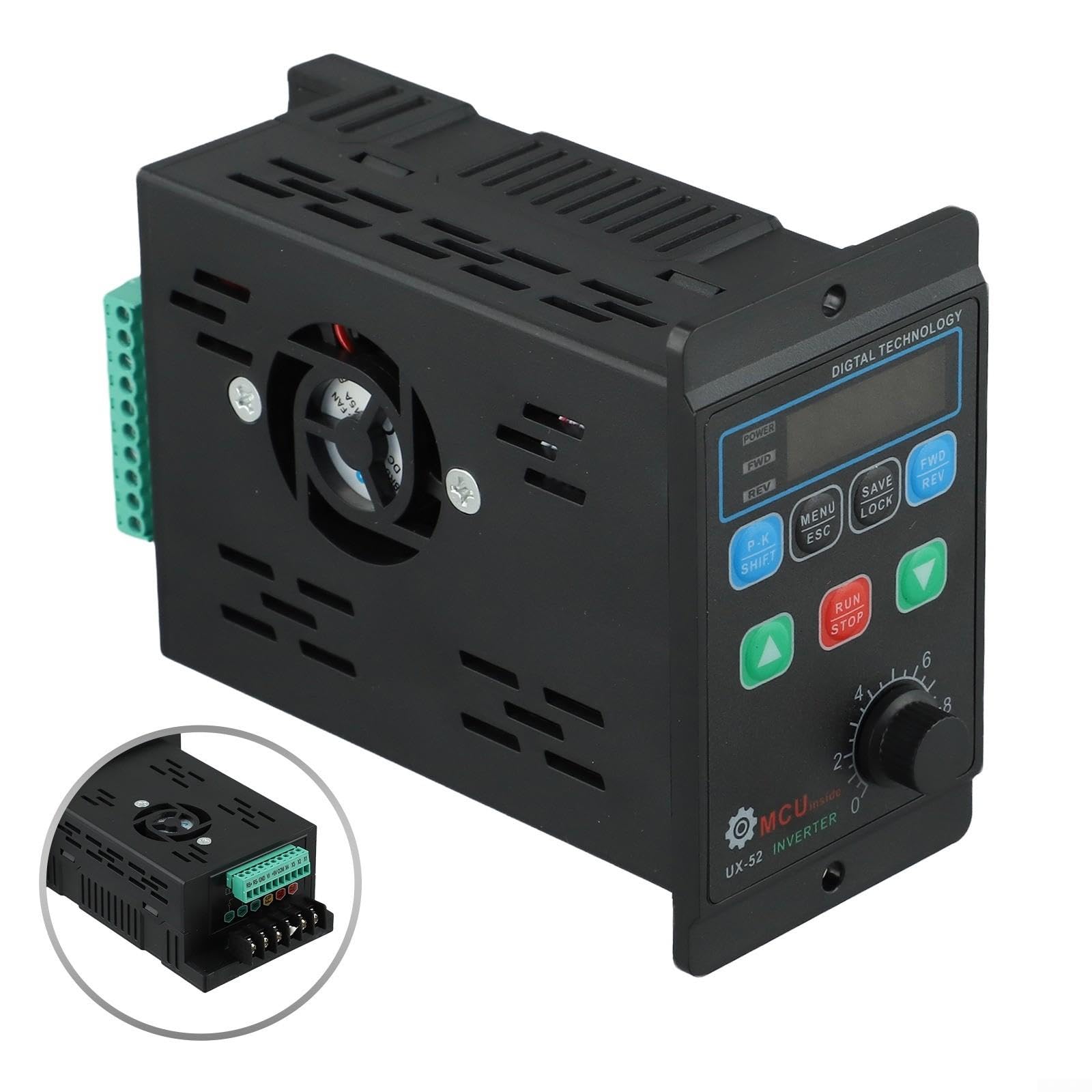 Drehstrom Umrichter 30-400W mit LCD Display(UX-52-100-120W)