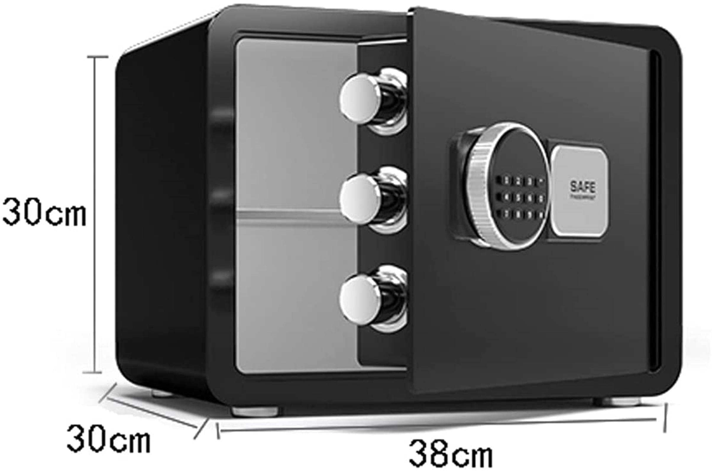 Cassetta di sicurezza, cassaforte ignifuga impermeabile con tastiera digitale, cassaforte con tastiera, cassaforte per armadietto, salvadanaio, per casa, ufficio, hotel, attività, gioielli, armi, con