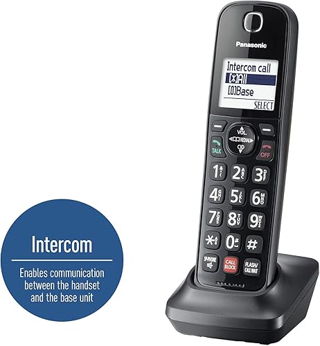 Miniatura 5 de Panasonic Accesorio de extensión de teléfono inalámbrico para conectar a la estación base expandible - KX-TGFA85B (negro)