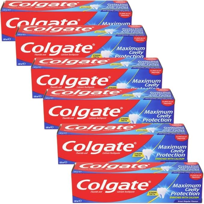 Colgate Maximum Cavity Protection Toothpaste 100ml Pack of 6 Mint Flavour