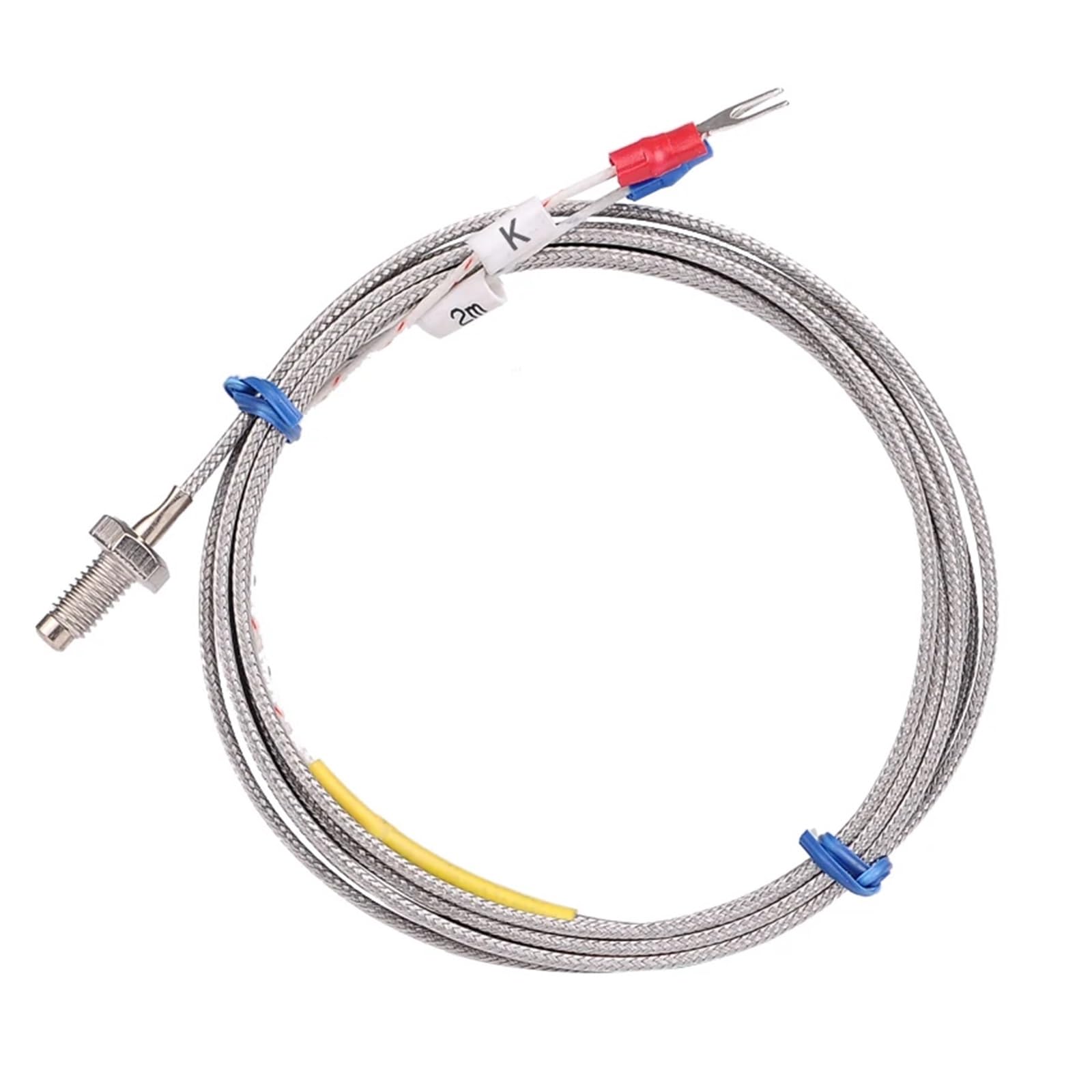RWRAPS regolatore Temperatura pid Doppio regolatore di Temperatura PID Digitale REX-C400 con termocoppia sensore K, Uscita relè