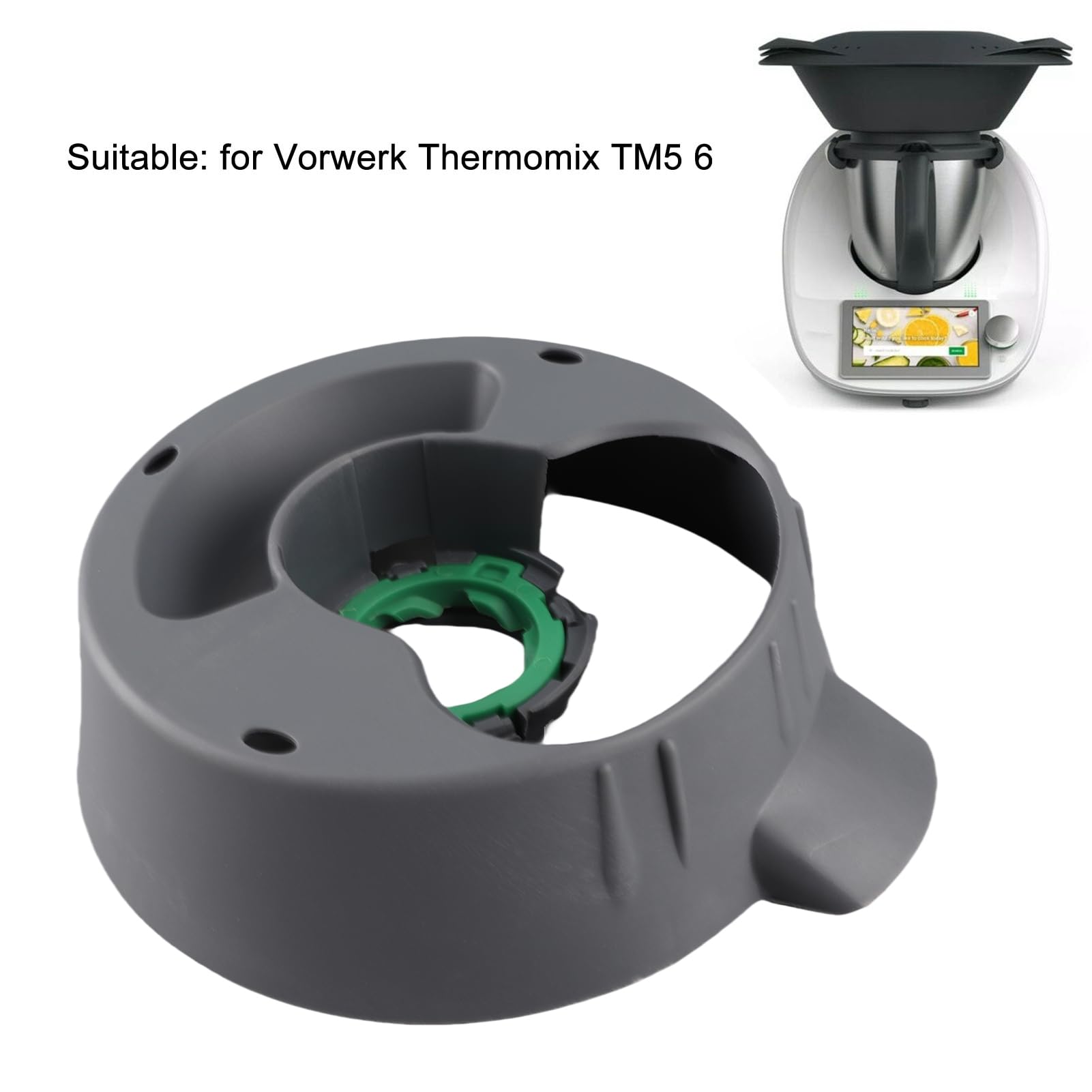 Mixtopffuss Haupttopfboden Ersatzteil für Thermomix TM5 TM6, PP Material Kompatibel mit Vorwerk Küchenmaschine Mixer Zubehör Bodenadapter