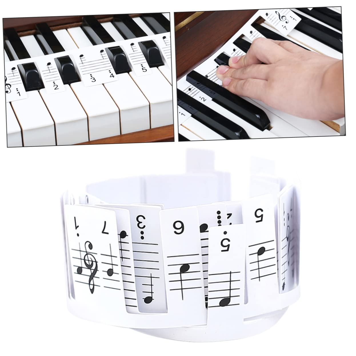 ifundom Piano Stickers for Keys 88-key Piano Keyboard Note Labels Easy Install/Non-