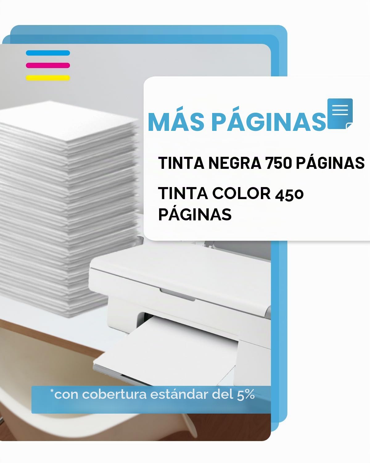Cartuchos de Tinta 62 XL Negro/Color - 750/450+ Páginas, Reemplazo para Cartucho HP 62 Originales, Tinta Impresoras 62 XL Compatible con HP Envy 5540 5640 7640 5544 5646 OfficeJet 200 250 5742 5740