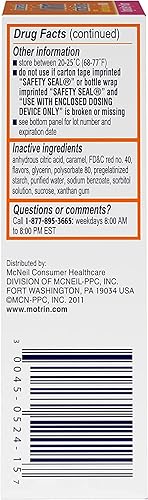 Miniatura 4 de Motrin Gotas concentradas para bebés, reductor de fiebre, ibuprofeno, sabor a bayas.5 onzas (paquete de 2)