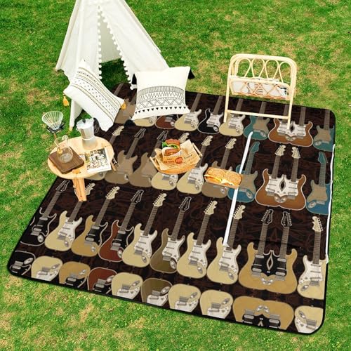 Tapis d'intérieur et couverture de plage pliable guitare - 7