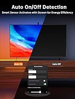 Vista 7 de FFJ TV LED Backlight with Sensor, 14.7ft Cuttable RGB Lights That Change with TV for 55-65 Inch Screen and PC Monitor, Smart App Control, Game &