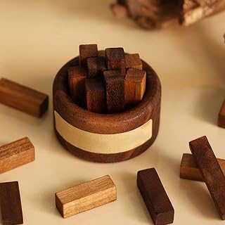 Black Walnut Wood Essential Oil Diffuser for Car & Home, Passive Aromatherapy Diffuser Set with Square Firewood Stack, for Office Desk Bedroom Yoga SPA Decor, Thoughtful Gift for Women Men