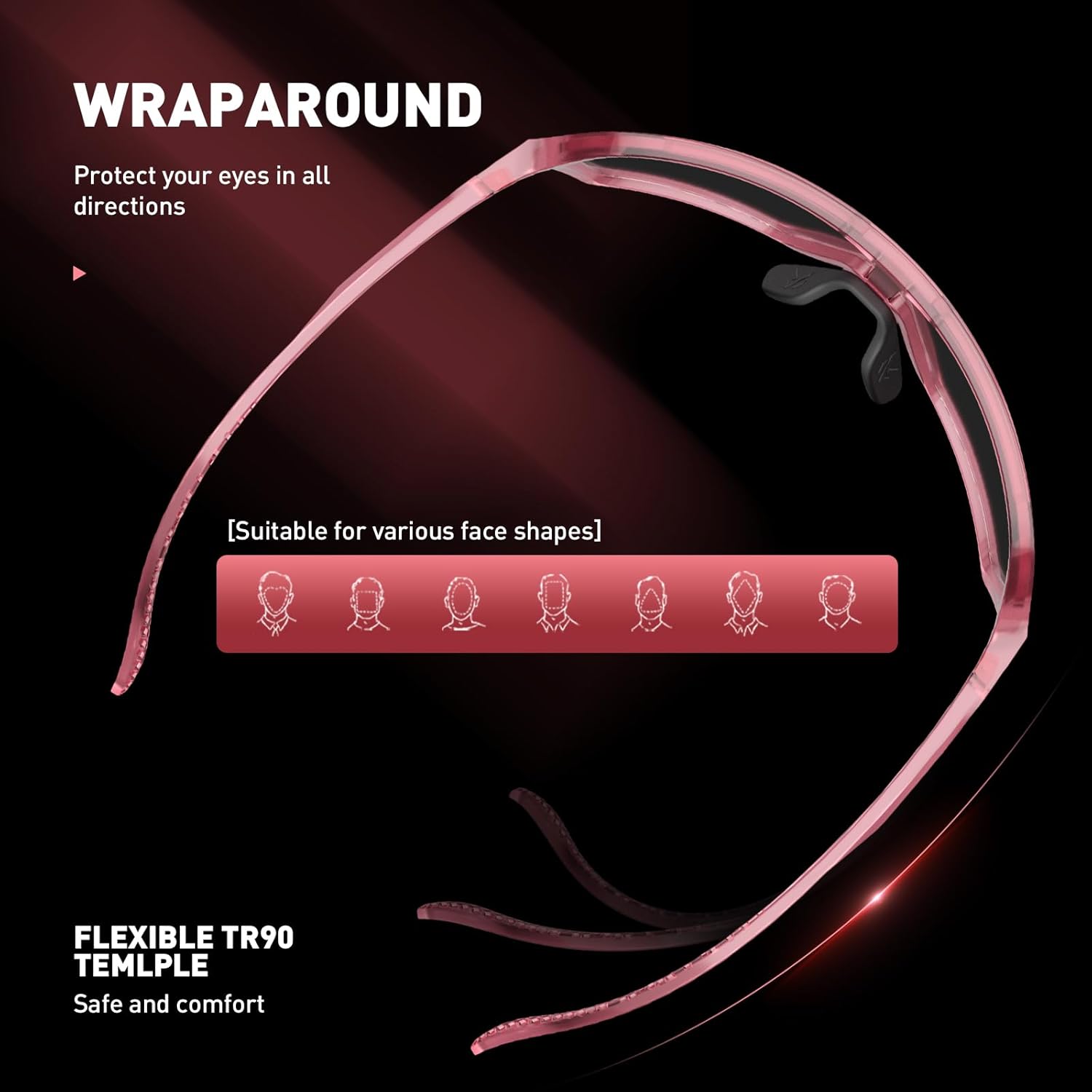 SCVCN Photochromic Cycling Glasses Sports Sunglasses Men Women Clear Bicycle MTB UV400 Protection Running Mountain Bike Baseball Biking Goggles Riding BMX Fishing Riding Golf Driving Softball 06 - Image 7