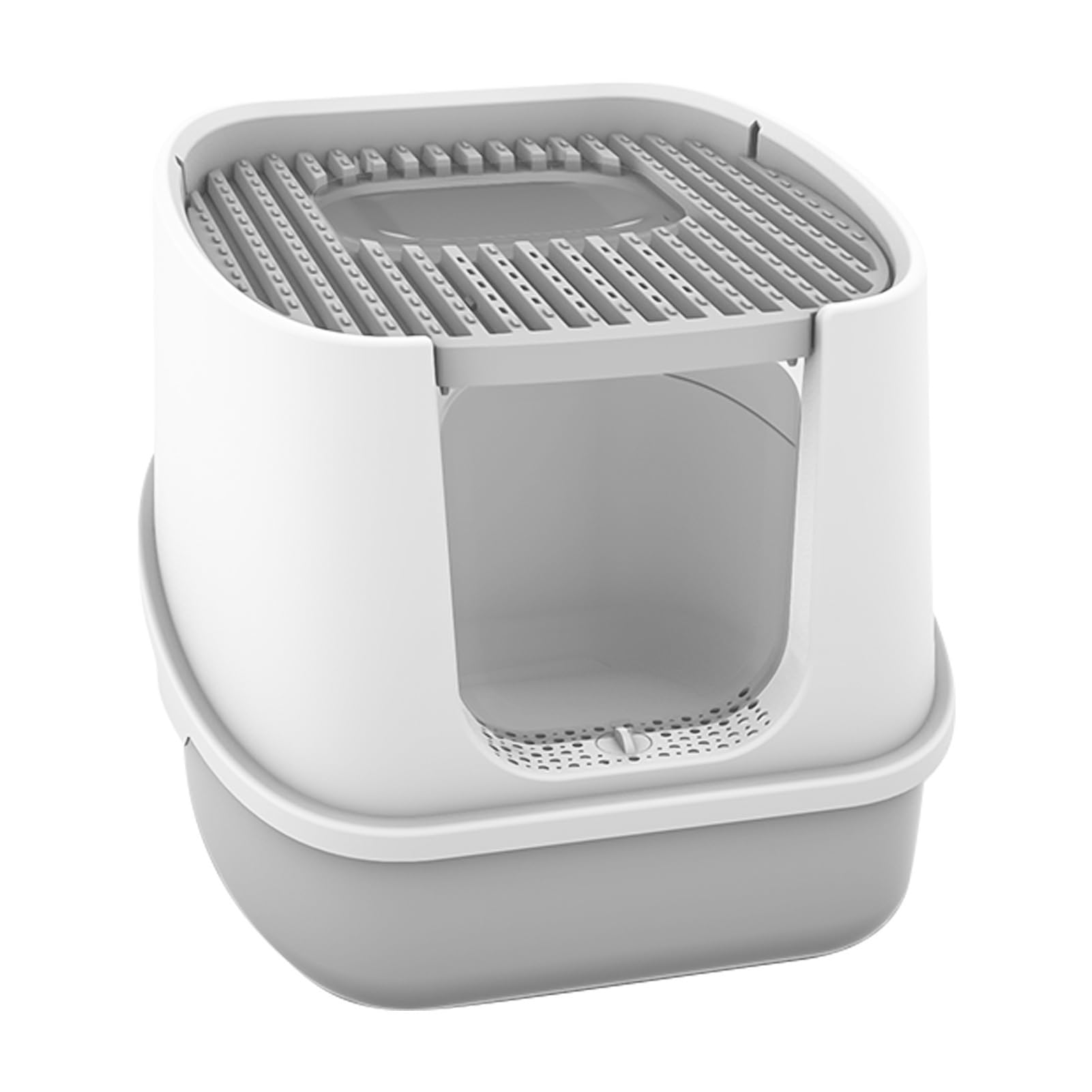 Arenero Grande Conpa, Autolifculable y Totalmento Cerrado para Gatos Pequeños y Grandes, con Doble Entrada Salida, Fácil de Limpiar con Pala Filtro, Apto para Gatos (#2)