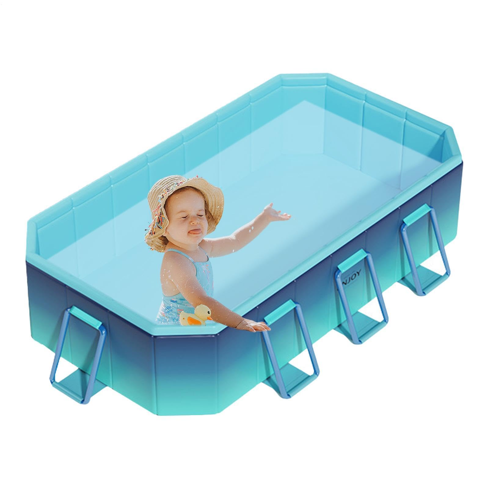 Faltbarer Kinderpool für Haustiere: Hundewaschstation, 160 x 120 x 47 cm, doppelte Abflussöffnungen, Schnellhalterung, Stativ-Konfiguration für Re