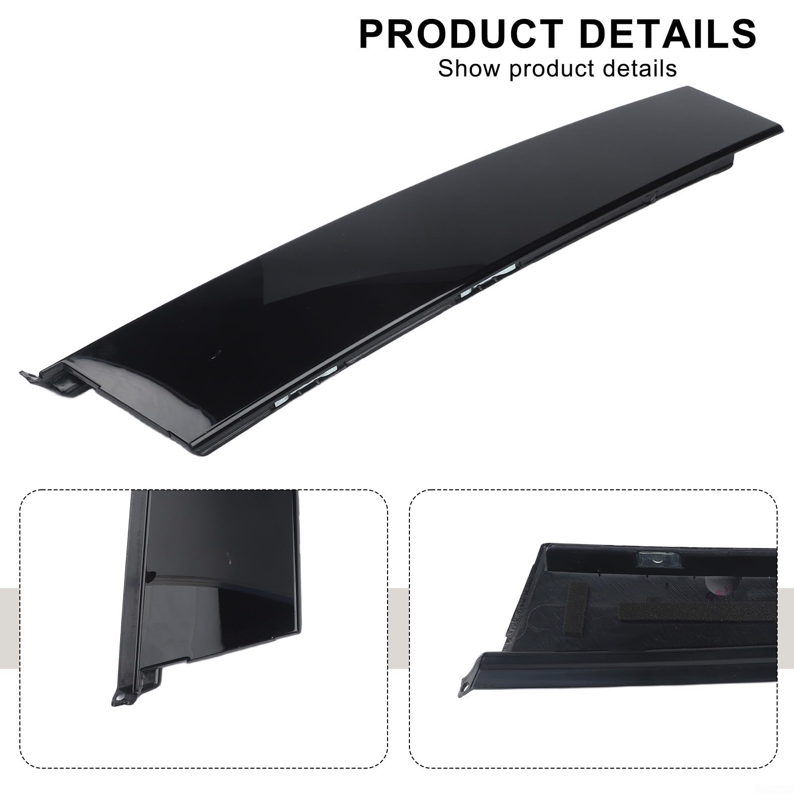 Garniture de cadre de porte pour DS5 2013-2017, moulage extérieur en ABS, OE 98034561XK 96874014XK, noir (gauche)
