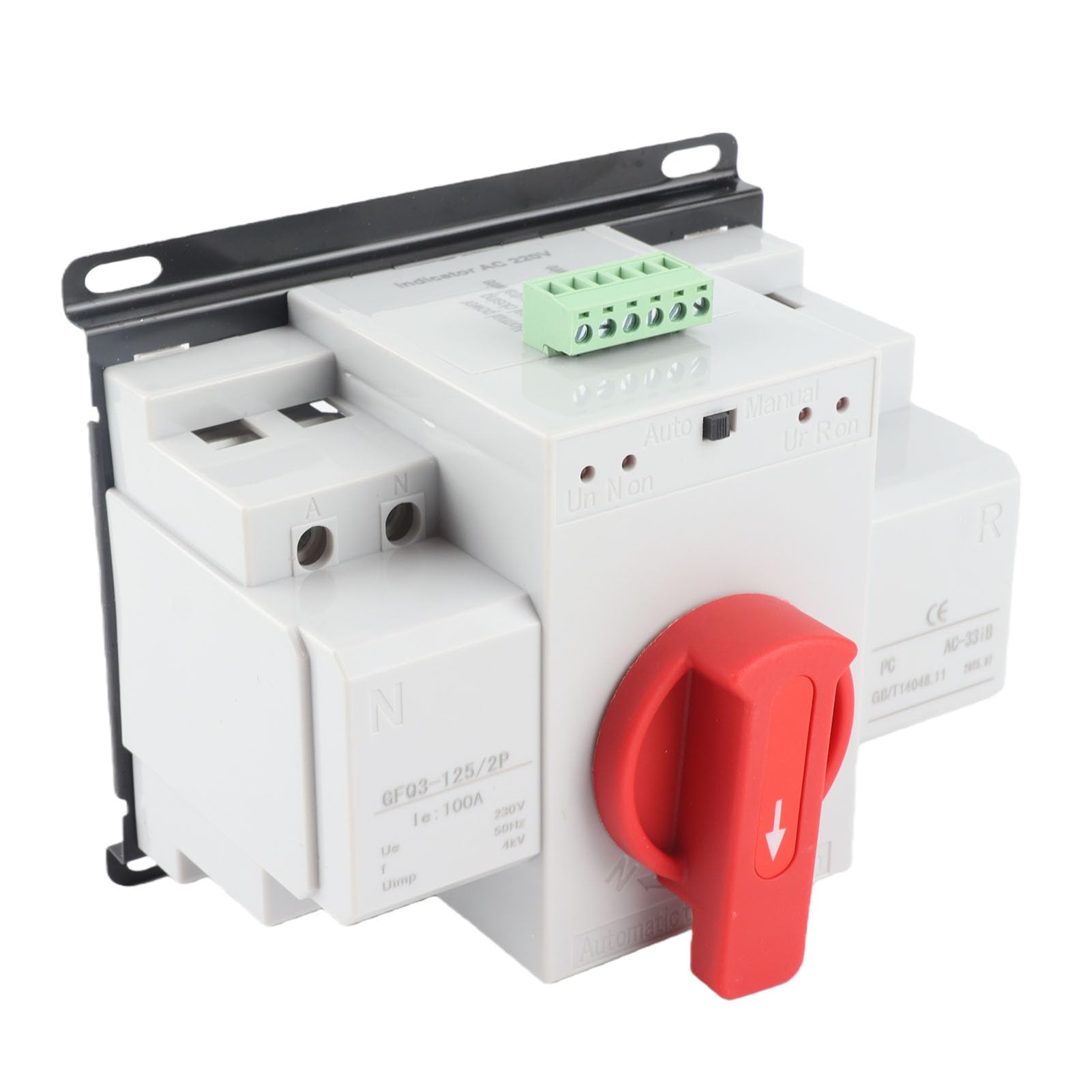 Miniinterruptor de transferencia automática SIXRUN con conmutación rápida 2P 100A 8