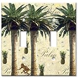 Art Plates - Palm Tree Switch Plate - Double Toggle
