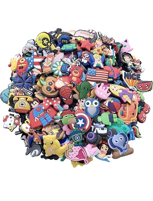 6,12,16,26,40 Random Packs for Clogs Sandels and Wristbands Colorful & Trendy