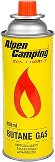 Alpen Camping Cartucho de Gas Isobutano Botella de Gas para Estufa de Camping 400ml EN417 (1)