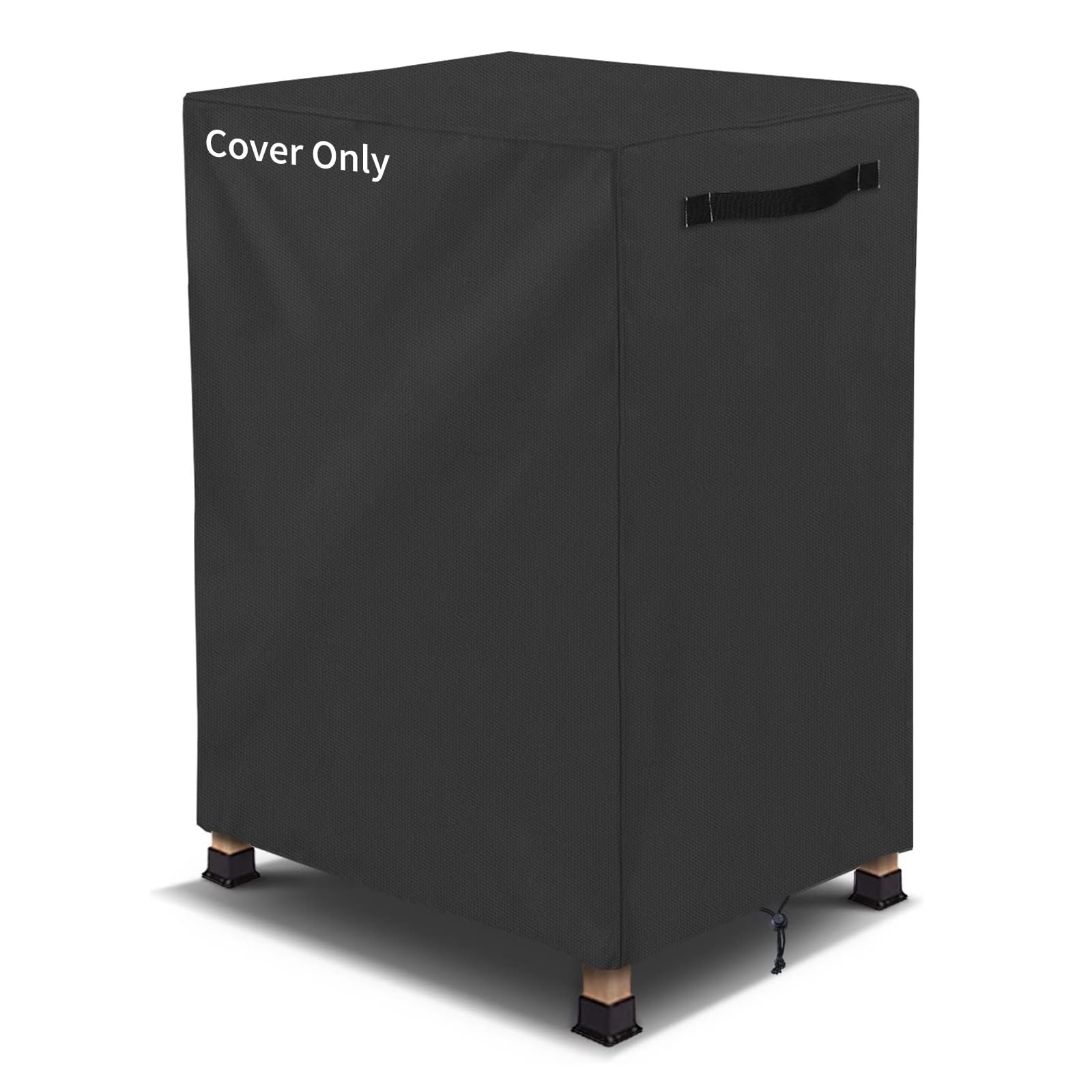 AKEfit 2ft Firewood Racks Cover,Heavy Duty Waterproof Outdoor Logs Holder Stand Cover with Velcro-Black