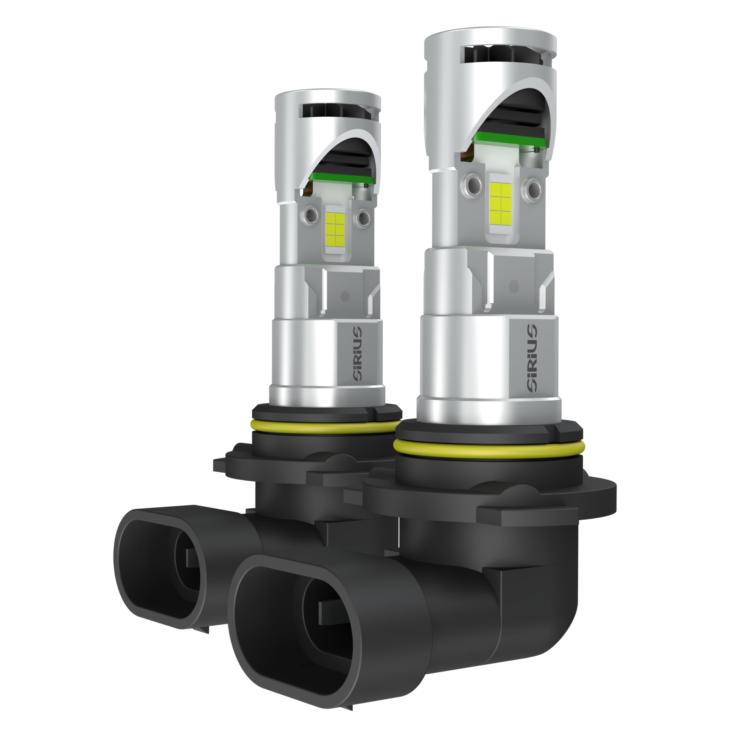 Sirius Kit 2 Lampadine LED HB4 9006 per Fari Anteriori 6500K, Ventola Integrata Silent, Sistema Raffreddamento XL AIR - Compatibile, Non Originale