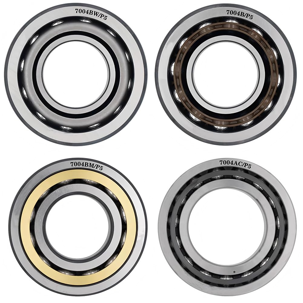 1 pieza 7018 AC P4 Rodamientos de bolas de contacto angular de una hilera de 90 mm x 140 mm x 24 mm rodamientos de rotación de precisión para máquinas herramienta y engranajes