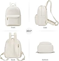Vista 8 de LOVEVOOK Mini mochila pequeña y linda mochila de moda para niñas y mujeres Light