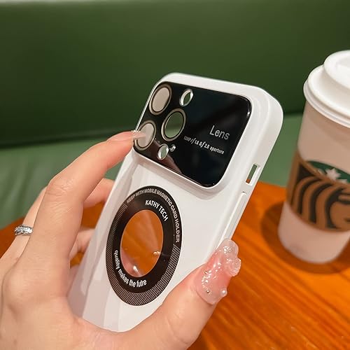 Miniatura 4 de COOWEEK Funda magnética para iPhone 13 Pro Max, protección completa de la cámara, compatible con MagSafe (6.7 pulgadas), azul cielo