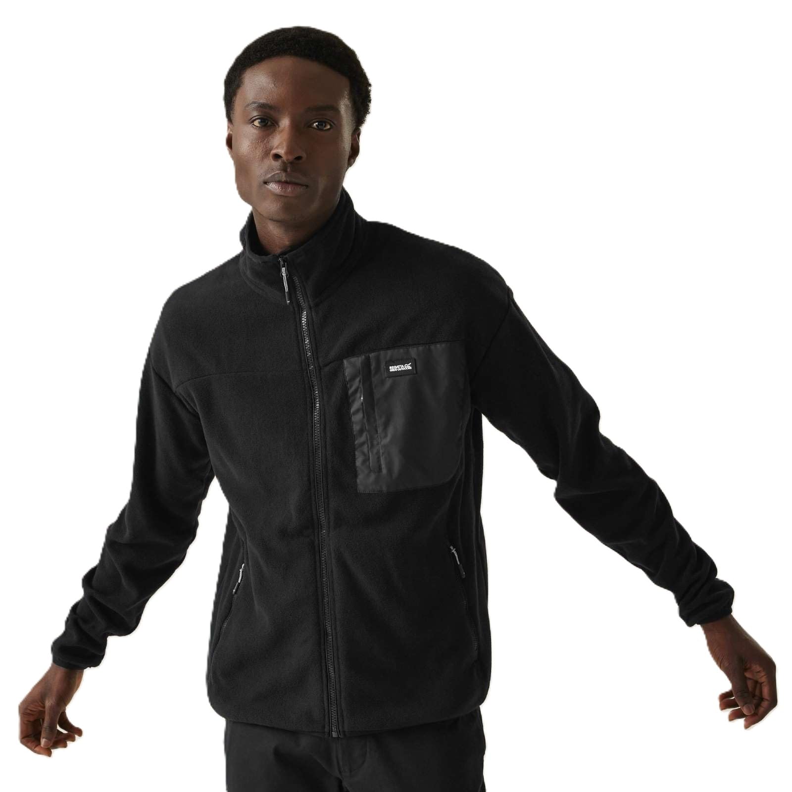 Regatta Mens Frankie Full Zip Micro Fleece Plush Stretch Warm Winter Layer Top