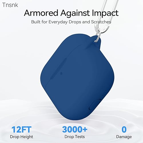 Miniatura 124 de Funda para AirPods 4, color rosa con kit de limpieza, funda de silicona suave para Airpod 4, compatible con Apple Airpods de 4ª generación 2024,